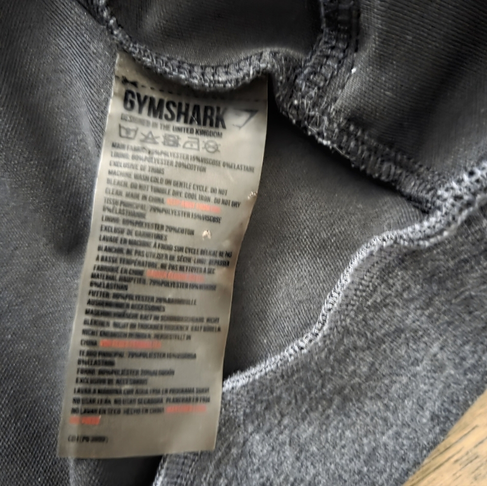 Gymshark Gray and Black Cropped Zip-Up Hoodie - Picture 10 of 11